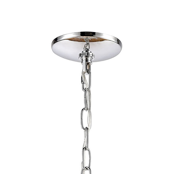 Atlas Lighting Crystique 30'' Wide 9Lt Chandelier, Chrome/Clear