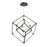 Atlas Lighting Cube Squared 17.75'' Wide LED Chandelier, Black - CL11143-BK