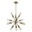 Atlas Lighting Delphine 16'' Wide 12Lt Chandelier, Satin Brass - CL11146-BS
