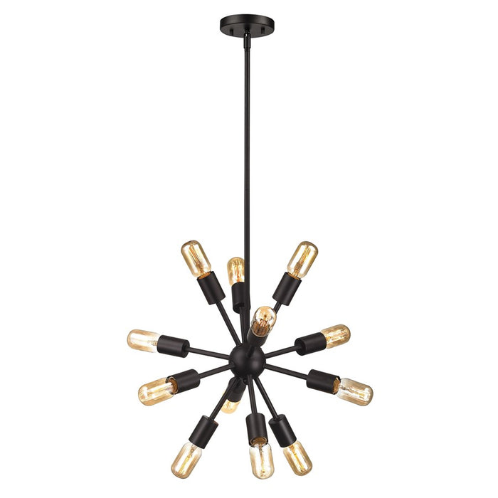 Atlas Lighting Delphine 16''W 12Lt Chandelier, Oil Rubbed Bronze