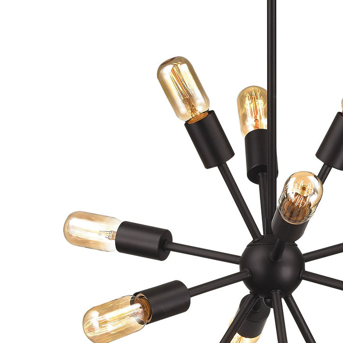 Atlas Lighting Delphine 16''W 12Lt Chandelier, Oil Rubbed Bronze