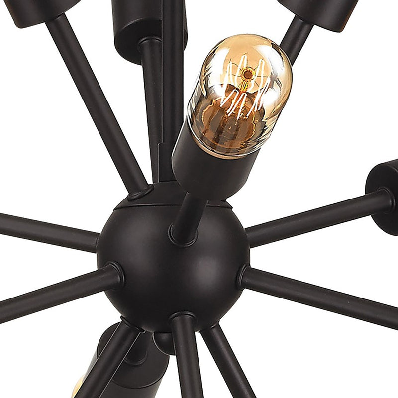 Atlas Lighting Delphine 16''W 12Lt Chandelier, Oil Rubbed Bronze
