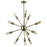 Atlas Lighting Delphine 27'' Wide 12Lt Chandelier, Satin Brass