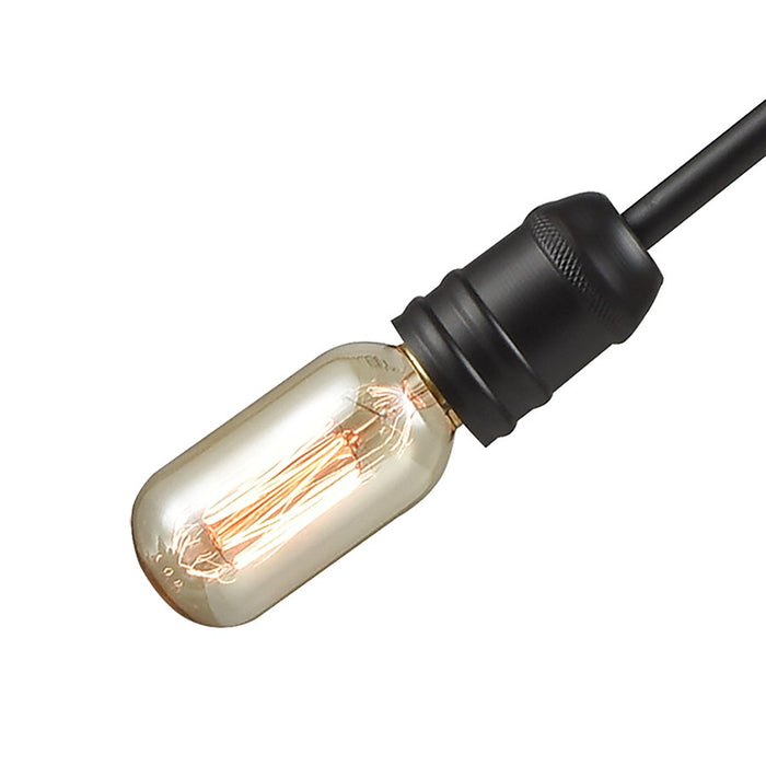 Atlas Lighting Delphine 28'' Wide 6Lt Chandelier, Oil Rubbed Bronze