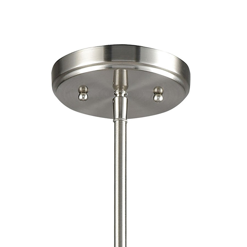 Atlas Lighting Delphine 28in 6-Light Chandelier | Modern Contemporary Satin Nickel Metal | Dining Room & Living Room | Model CL11148-NK