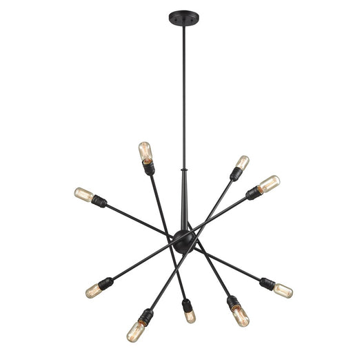 Atlas Lighting Delphine 33''W 10Lt Chandelier, Oil Rubbed Bronze
