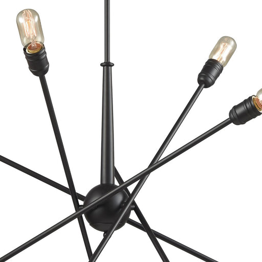 Atlas Lighting Delphine 33''W 10Lt Chandelier, Oil Rubbed Bronze