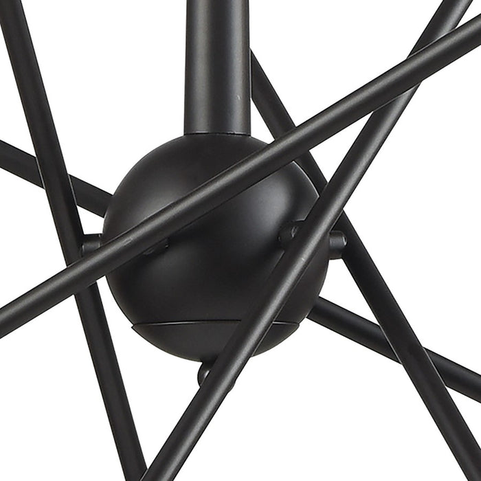 Atlas Lighting Delphine 33''W 10Lt Chandelier, Oil Rubbed Bronze