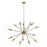 Atlas Lighting Delphine 38'' Wide 14Lt Chandelier, Satin Brass
