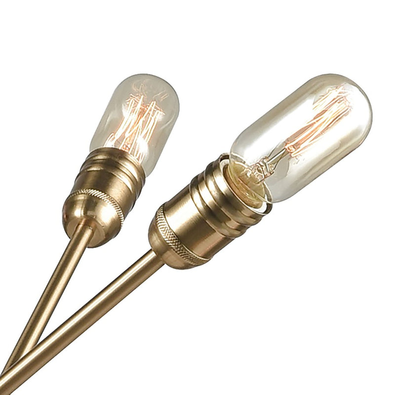 Atlas Lighting Delphine 38'' Wide 14Lt Chandelier, Satin Brass