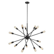 Atlas Lighting Delphine 38''W 14Lt Chandelier, Oil Rubbed Bronze - CL11150-BZ