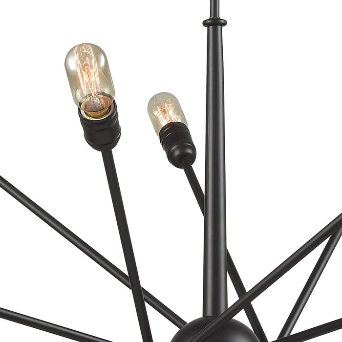 Atlas Lighting Delphine 38''W 14Lt Chandelier, Oil Rubbed Bronze