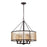 Atlas Lighting Diffusion 25''W 4Lt Chandelier, Bronze/Beige/White