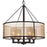 Atlas Lighting Diffusion 25''W 4Lt Chandelier, Bronze/Beige/White