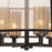 Atlas Lighting Diffusion 25''W 4Lt Chandelier, Bronze/Beige/White