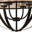 Atlas Lighting Diffusion 27''W 4Lt Chandelier, Bronze/Beige/White