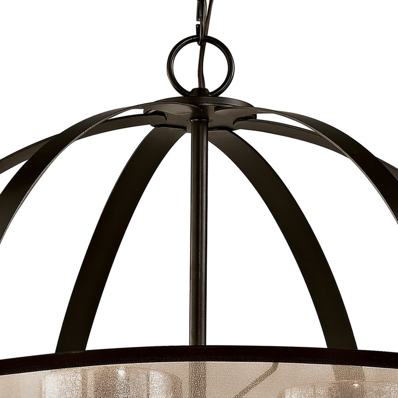 Atlas Lighting Diffusion 27''W 4Lt Chandelier, Bronze/Beige/White