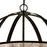 Atlas Lighting Diffusion 27''W 4Lt Chandelier, Bronze/Beige/White