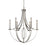 Atlas Lighting Dione 25'' Wide 6Lt Chandelier, Polished Nickel