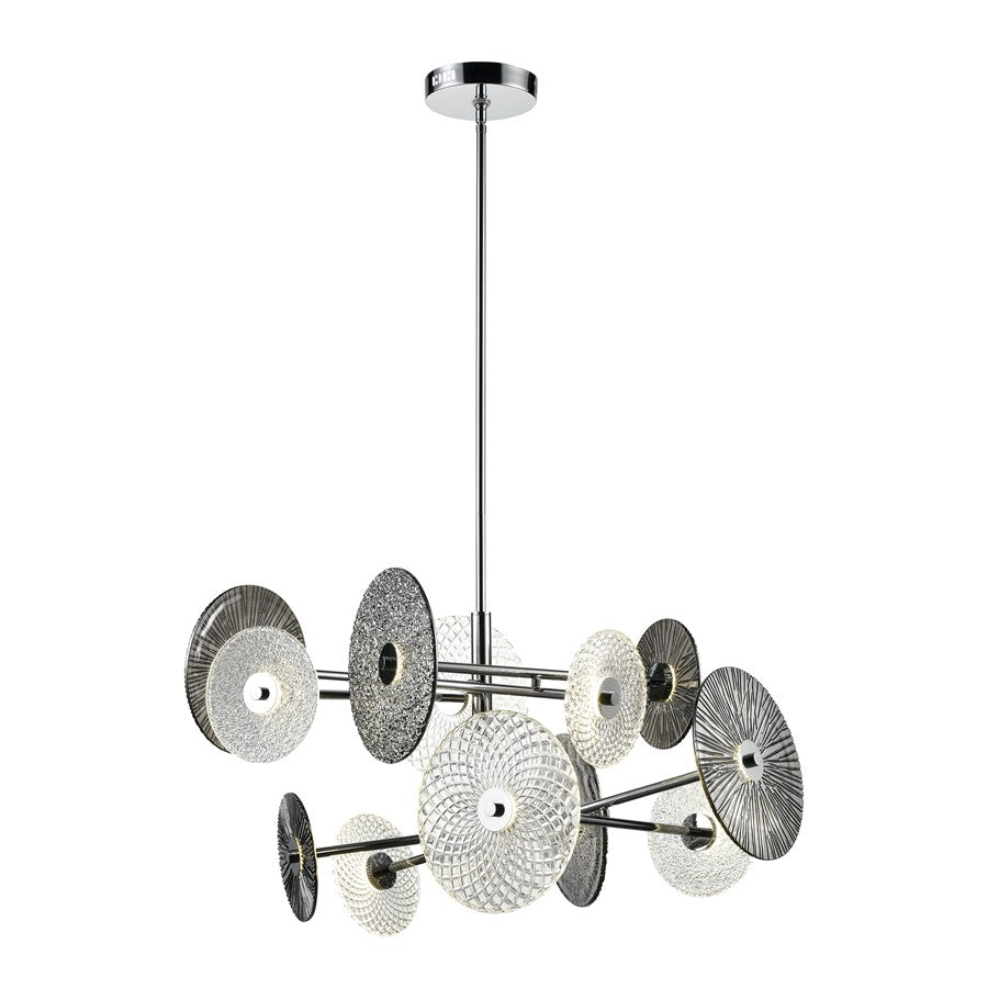 Atlas Lighting Dream Catcher 37'' Wide LED Chandelier, Chrome