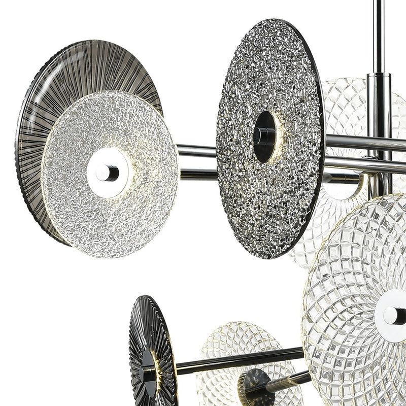 Atlas Lighting Dream Catcher 37'' Wide LED Chandelier, Chrome