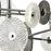 Atlas Lighting Dream Catcher 37'' Wide LED Chandelier, Chrome