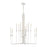 Atlas Lighting Edward 36'' Wide 12Lt Chandelier, Matte White