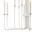 Atlas Lighting Edward 36'' Wide 12Lt Chandelier, Matte White