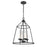 Atlas Lighting Ellisville 17.25'' Wide 4Lt Chandelier, Matte Black
