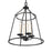 Atlas Lighting Ellisville 17.25'' Wide 4Lt Chandelier, Matte Black
