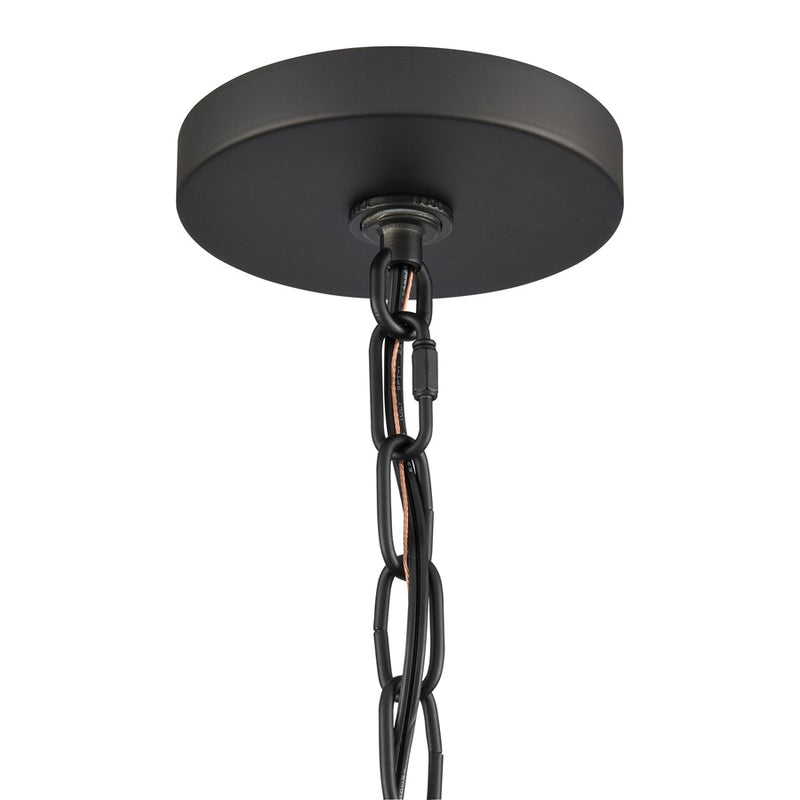 Atlas Lighting Ellisville 17in 4-Light Chandelier | Transitional Matte Black Metal | Dining Room & Kitchen Island | 17 x 17 x 22 in | Model CL11161-BK