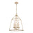 Atlas Lighting Ellisville 17.25''W 4Lt Chandelier, Antique Cream