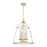 Atlas Lighting Ellisville 17.25''W 4Lt Chandelier, Antique Cream