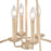 Atlas Lighting Ellisville 17.25''W 4Lt Chandelier, Antique Cream