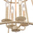 Atlas Lighting Ellisville 17.25''W 4Lt Chandelier, Antique Cream