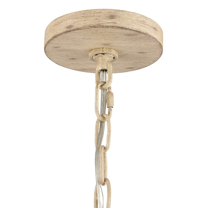 Atlas Lighting Ellisville 17.25''W 4Lt Chandelier, Antique Cream