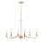 Atlas Lighting Ellisville 30'' Wide 6Lt Chandelier, Antique Cream