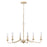 Atlas Lighting Ellisville 30'' Wide 6Lt Chandelier, Antique Cream