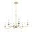 Atlas Lighting Ellisville 30'' Wide 6Lt Chandelier, Antique Cream
