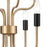 Atlas Lighting Epping Avenue 24'' Wide 12Lt Chandelier, Aged Brass