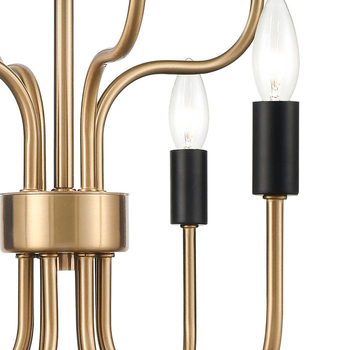 Atlas Lighting Epping Avenue 24'' Wide 12Lt Chandelier, Aged Brass