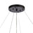Atlas Lighting Fantania 36'' Wide 8Lt Chandelier, Matte Black/Clear