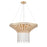 Atlas Lighting Fantania 36'' Wide 8Lt Chandelier, Gold/Clear