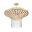 Atlas Lighting Fantania 36'' Wide 8Lt Chandelier, Gold/Clear