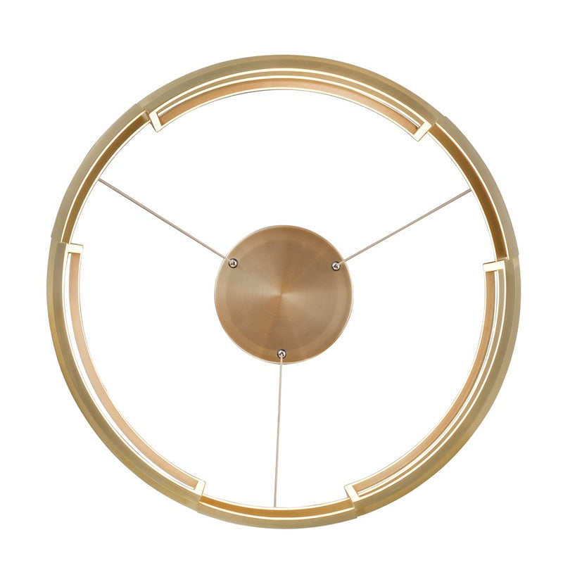 Atlas Lighting Fashionista 24in LED Chandelier | Modern Champagne Gold | Dining Room & Living Room | 24 x 24 x 6 in | Model CL11171-GD