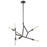 Atlas Lighting Freeform 28'' Wide 6Lt Chandelier, Dark Graphite