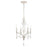 Atlas Lighting French Parlor 16''W 4Lt Chandelier, Vintage White