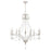 Atlas Lighting French Parlor 38''W 9Lt Chandelier, Vintage White