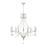 Atlas Lighting French Parlor 38''W 9Lt Chandelier, Vintage White