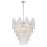 Atlas Lighting Frozen Cascade 26''W 9Lt Chandelier, Chrome/Clear